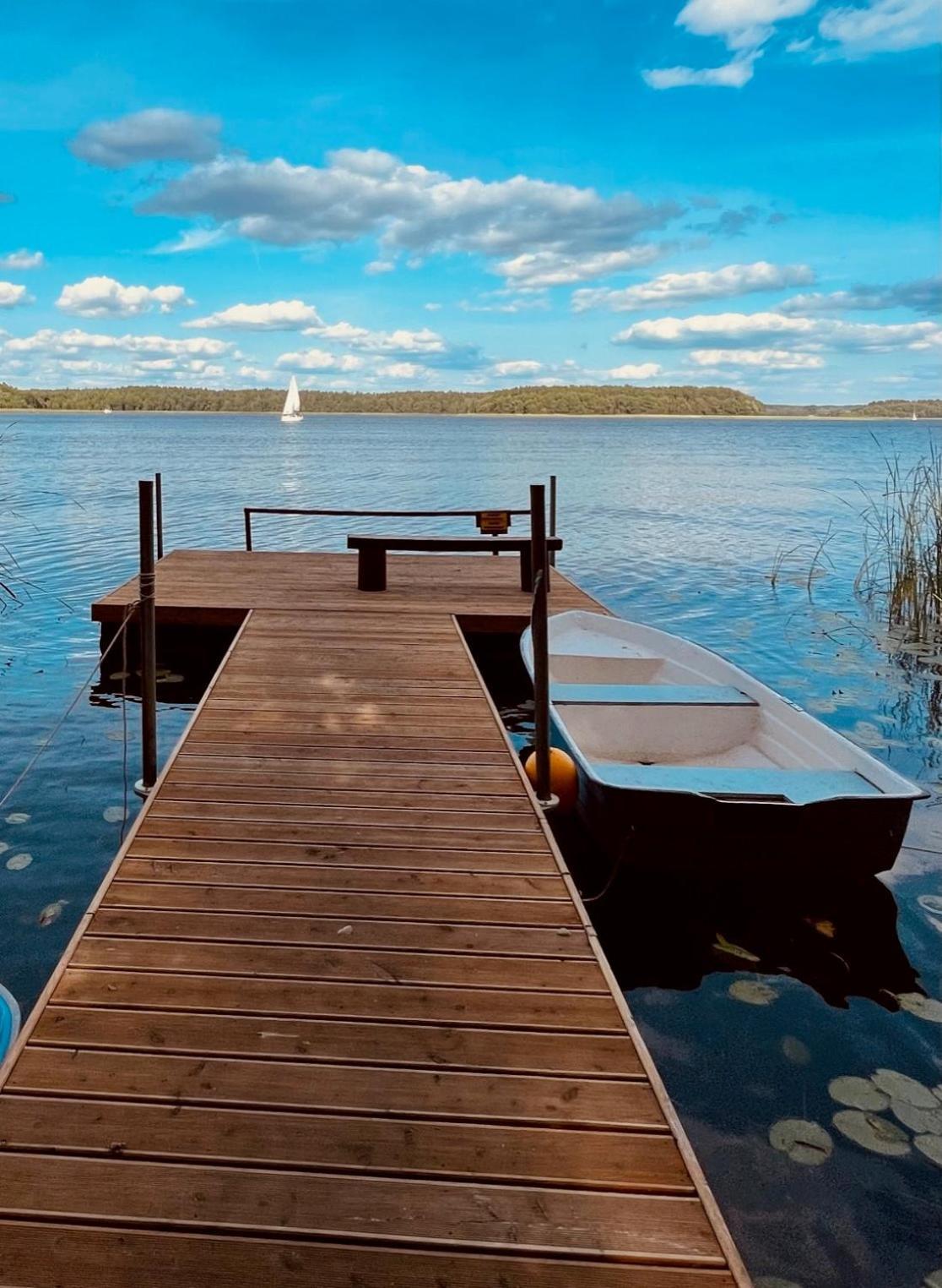 Dom Nad Jeziorem Mazury Pomost Segment 2 Giżycko Exteriör bild